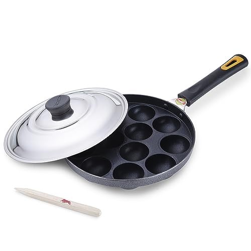 Anjali - DAL12 Diamond Series Aluminium Appa Patra (Black) - Image 1