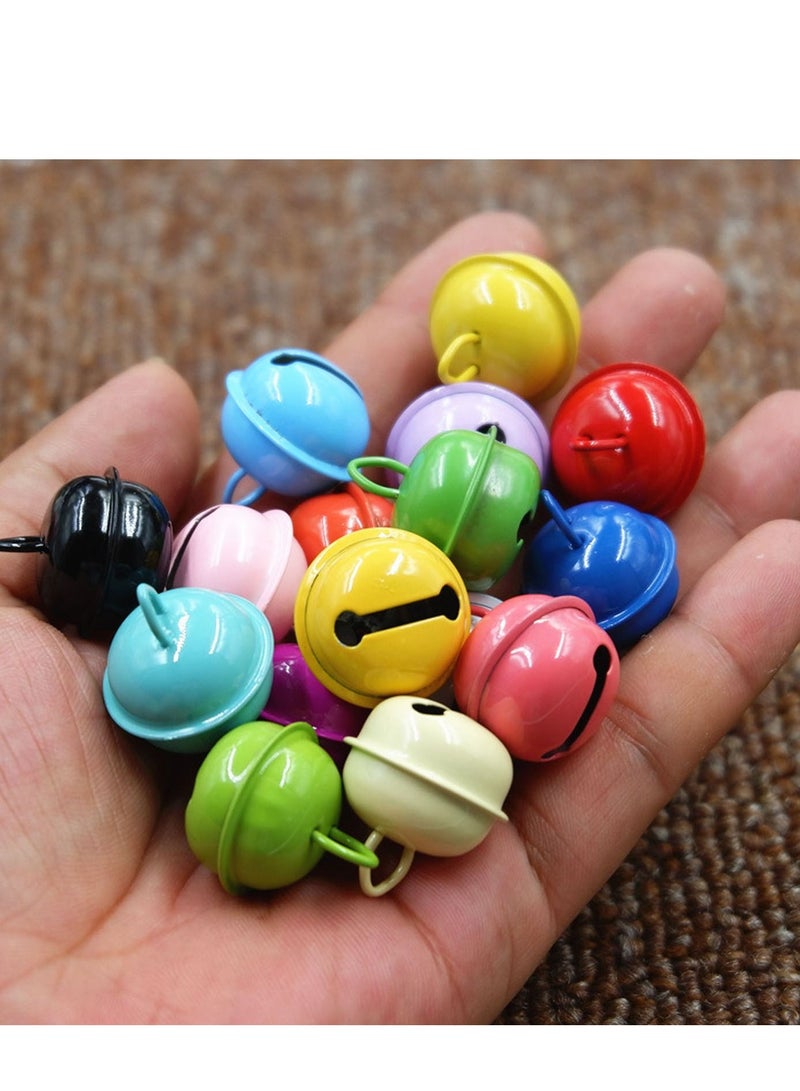 SYOSI Multi-colored Jingle Bells, 50Pcs 22mm Metal Tinkle Bell, Large Craft Bells Sleigh Bells, Craft Small Bells for Festival Decoration, Party, Jewelry Making, Baby, Dog Cat Collars - Image 4