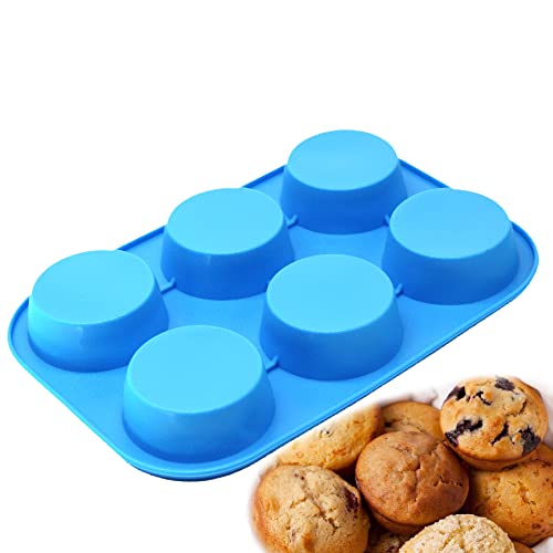 X-Haibei Round Circle Soap Silicone Mold Chocolate Jelly Muffin Cupcake Baking Mould, Basic Soap Making, Dia. 2.75inch,3oz per Cell - Image 2