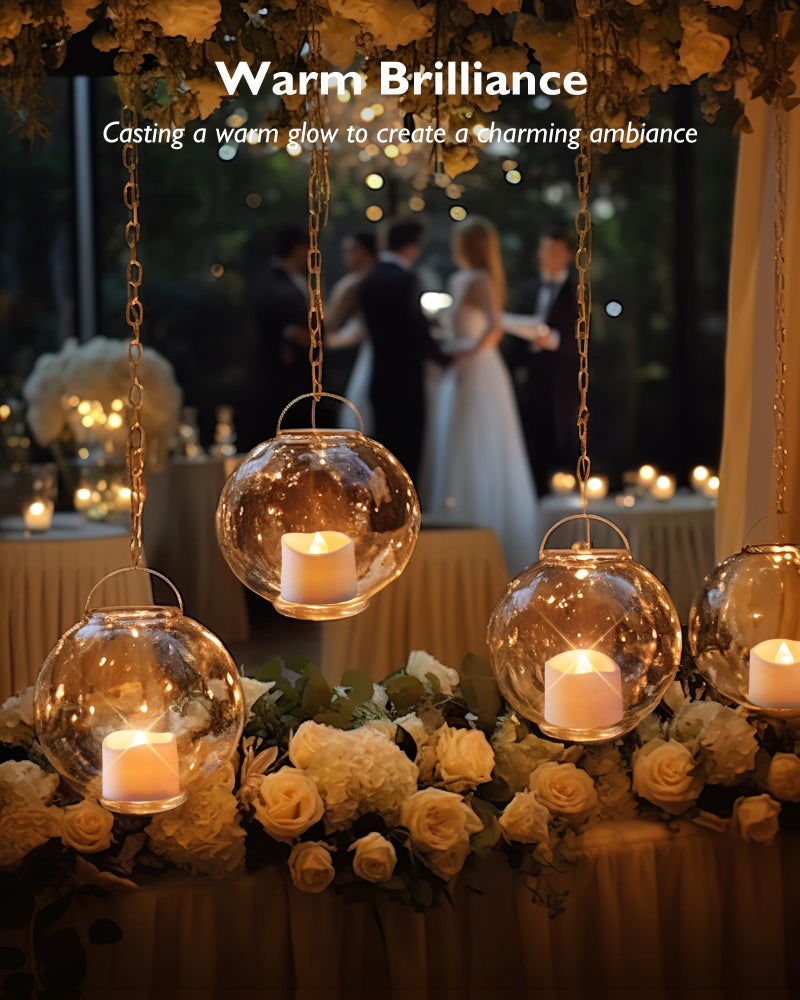 هوميموري الموقت أضواء الشاي الشموع بطارية تعمل الشموع مع 6 ساعة الموقت ، السيارات على يوميا ، عديمة اللهب الصمام تيليت الشموع نذري ل الجدول المركزية ، فانوس ، عطلة ديكور ، المدمج في الموقت ، 24 حزمة - Image 3