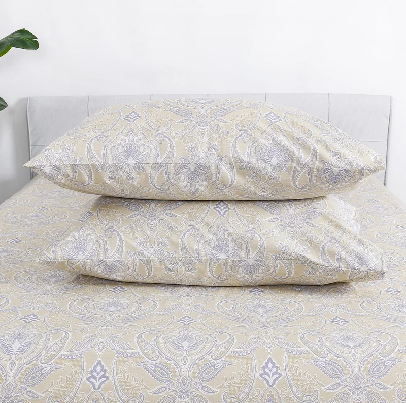 DWELL 200 Thread Count Printed Jasper Fitted Sheet Set