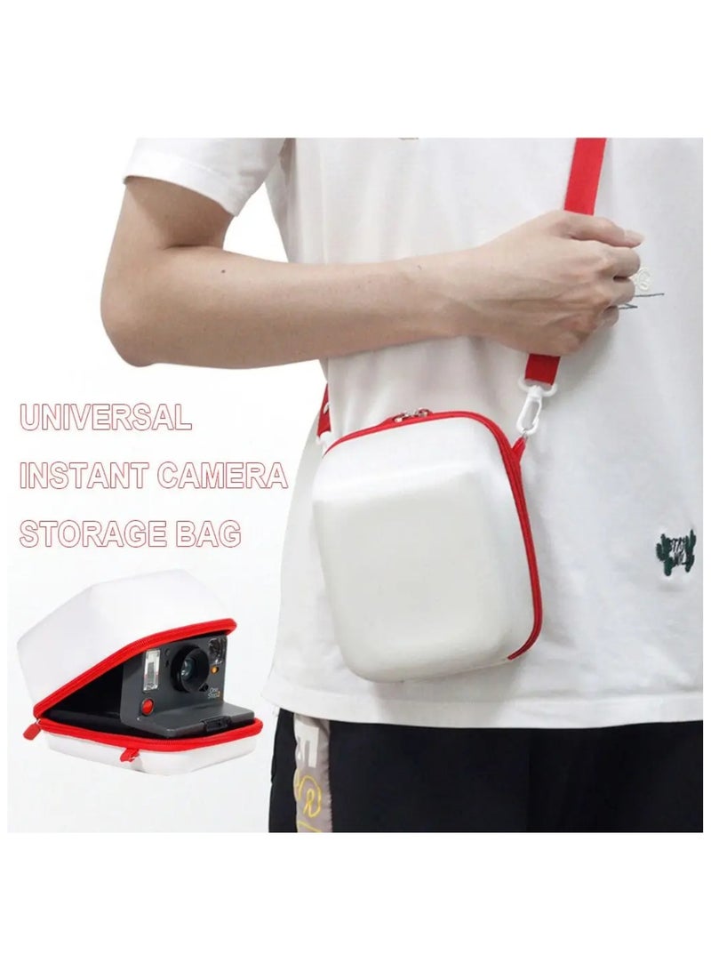 Universal Instant Camera Storage Bag for Polaroid GO/One Step 2/NOW+ Carrying Case Hard Protective Cover EVA Anti-drop (White)  - Image 3