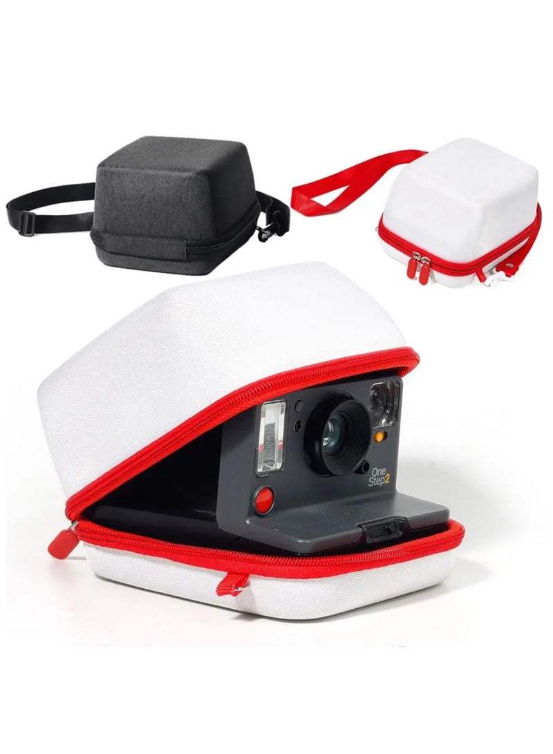 Universal Instant Camera Storage Bag for Polaroid GO/One Step 2/NOW+ Carrying Case Hard Protective Cover EVA Anti-drop (White)  - Image 4