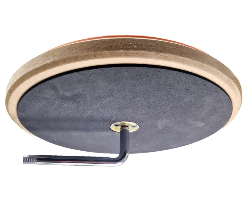 Softline Pro SP-DPP-R8-OG 8" Round Double Sided Dumbed Drum Practice Pad with Durable Screw Mount - Image 4