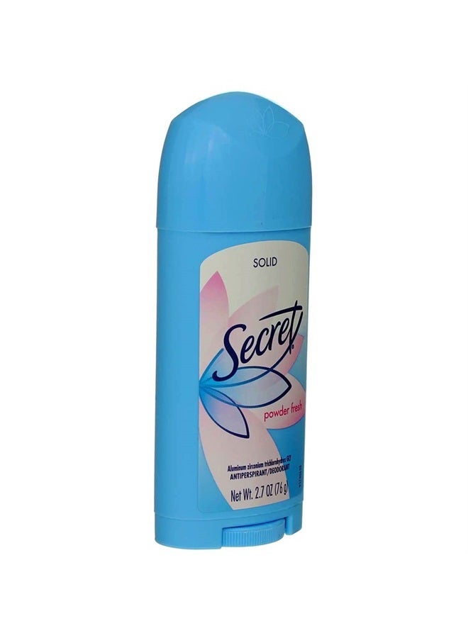 Secret Anti-Perspirant Deodorant Solid Powder Fresh 2.70 oz (Pack of 5) - Image 1