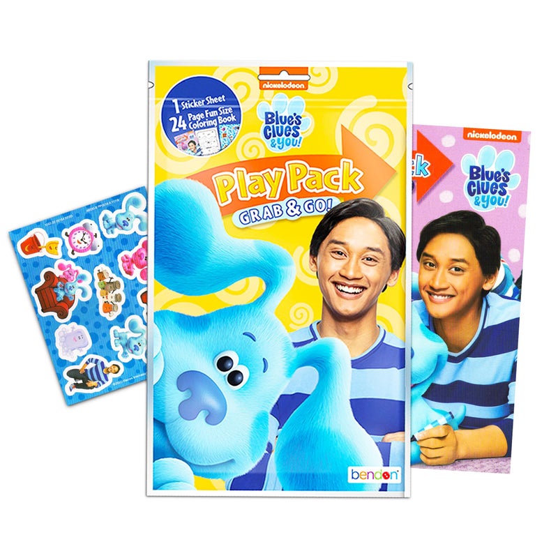 Blue's Clues Blues Clues Party Favors Packs  Bundle Includes 12 Sets with Blues Clues and You Stickers Coloring Books and More  Party Supplies - Image 3