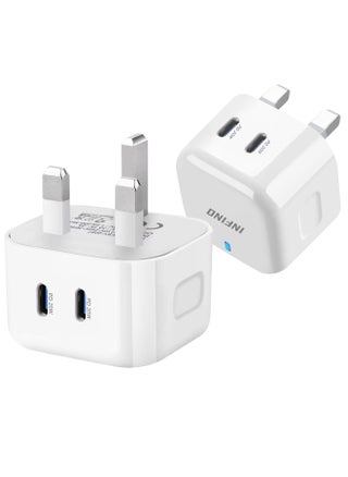 Dual Port Fast Charger 40W - USB-C PD UK Standard - Certified for iPhone, Galaxy, iPad, and More - pzsku/ZB8040A885932AEF0009FZ/45/1746222577/0856d349-443a-4ee8-9e55-d42b308a9d86