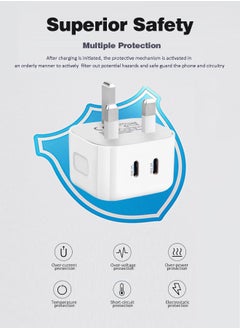 Dual Port Fast Charger 40W - USB-C PD UK Standard - Certified for iPhone, Galaxy, iPad, and More - pzsku/ZB8040A885932AEF0009FZ/45/_/1712375473/fced4d56-89e7-4a6c-bf60-e1825d60b19a