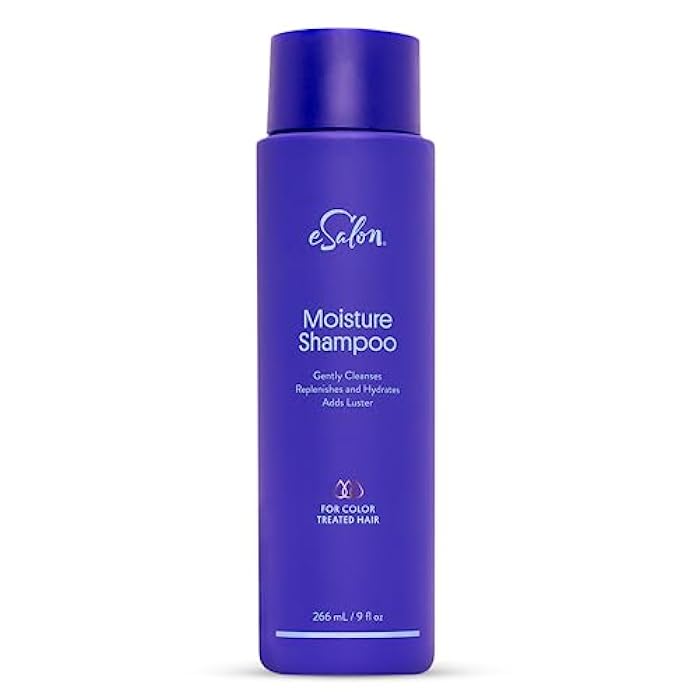 eSalon Hair Shampoo for Color-Treated Hair, Moisture Color Care Shampoo (9 fl oz) - Sulfate-Free (SLS and SLES) Hair Color Shampoo to Prevent Color Fade - Moisturizes, Nourishes, & Softens Hair - Image 1