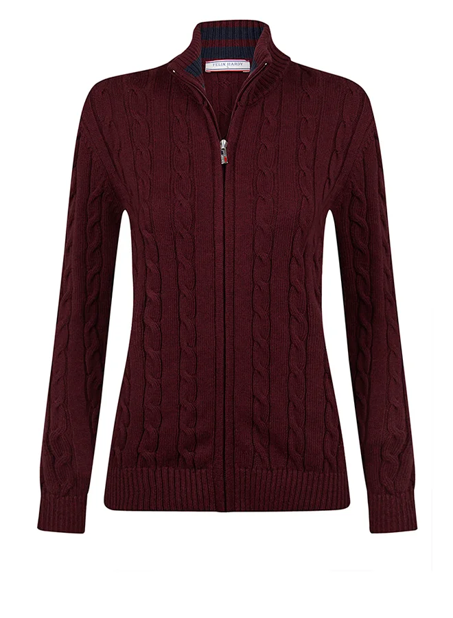 FELIX HARDY Cable Knit Cardigan