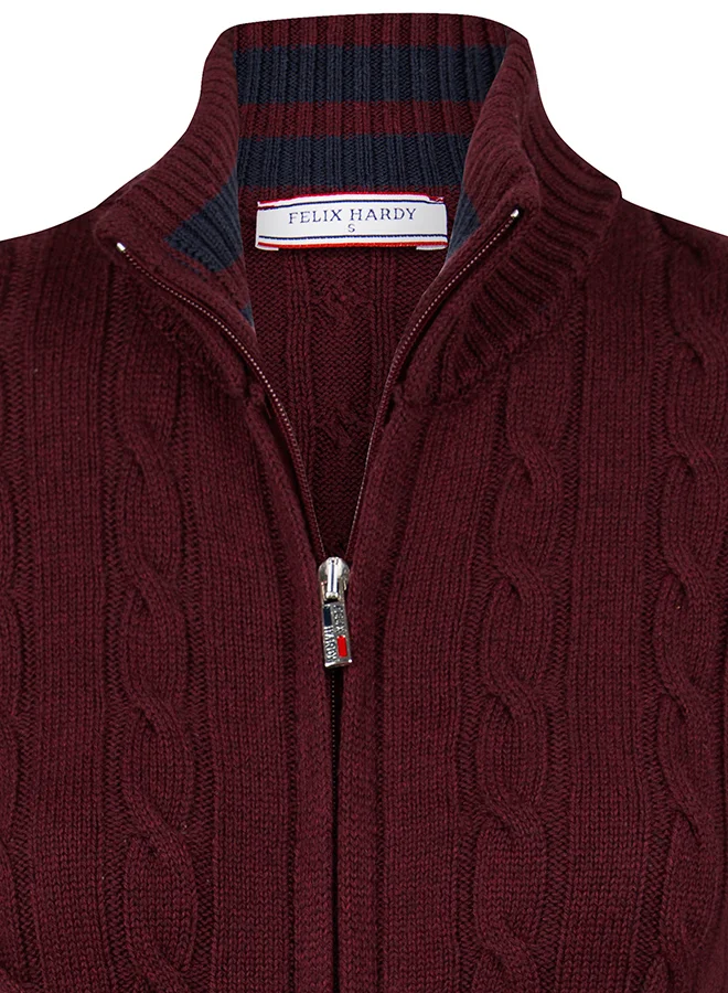FELIX HARDY Cable Knit Cardigan