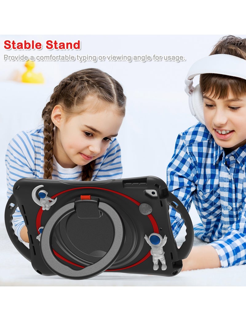 كول بيبي حافظة مقاومة للصدمات من كول بيبي للأطفال لجهاز آيباد الجيل التاسع والثامن والجيل السابع مقاس 10.2 بوصة 2021 2020 2019 مع حامل قلم دوار وحزام خفيف الوزن ومرن مقاوم للصدمات للأولاد والبنات - Image 2