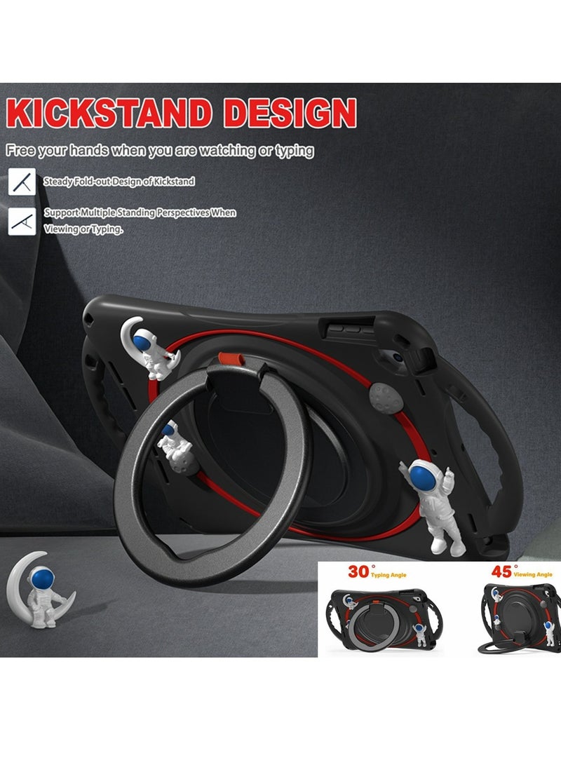 كول بيبي حافظة مقاومة للصدمات من كول بيبي للأطفال لجهاز آيباد الجيل التاسع والثامن والجيل السابع مقاس 10.2 بوصة 2021 2020 2019 مع حامل قلم دوار وحزام خفيف الوزن ومرن مقاوم للصدمات للأولاد والبنات - Image 4