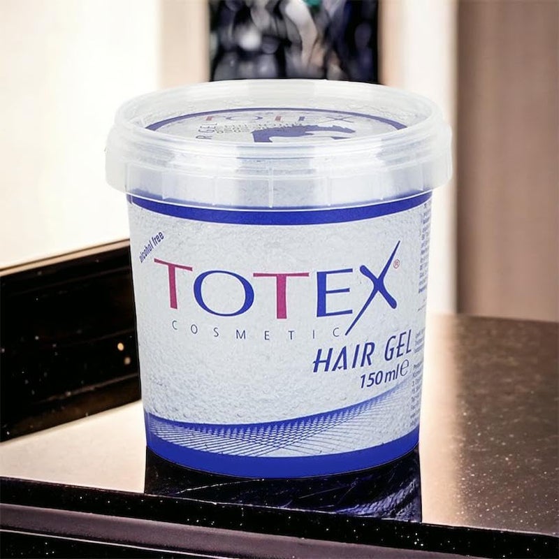 Totex Extra Strong Hair Styling Gel 5.07fl.oz I Extra Strong Hair Gel I Hard and Shiny Effect I Transparent I Clear I Alcohol-Free I 150 ml - Image 3