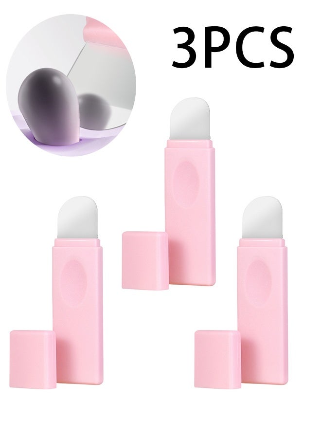 3Pcs Blackhead Remover Tool, Stainless Steel Skincare Tools Facial Cleansing Scraper, Skin Scrubber Face Spatula for Nose and T-Zone, Skin Care Tool for Men and Women (Pink) - Image 1
