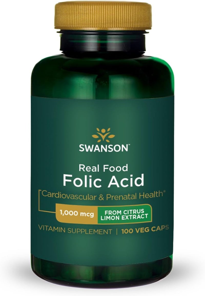 SWANSON Folic Acid Supplement 1000 mcg for Women - Image 1