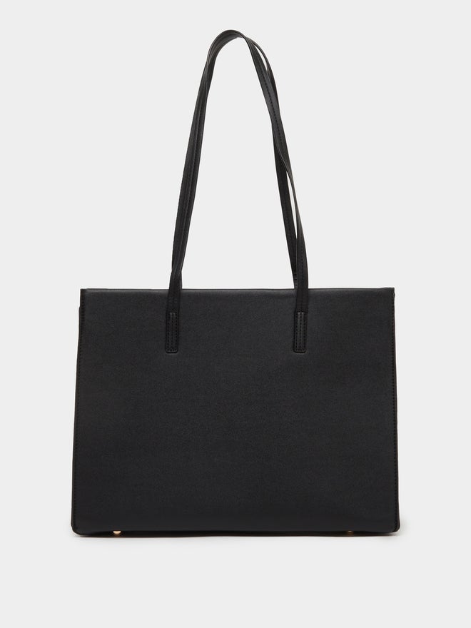 Styli Styli Plain Tote Bag with Zip Closure  - Image 2