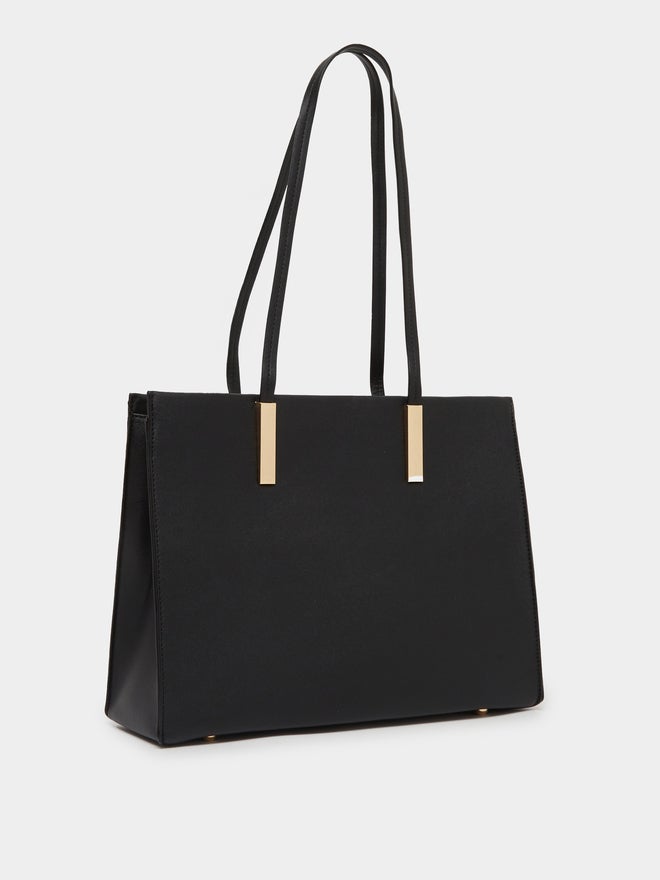 Styli Styli Plain Tote Bag with Zip Closure  - Image 1