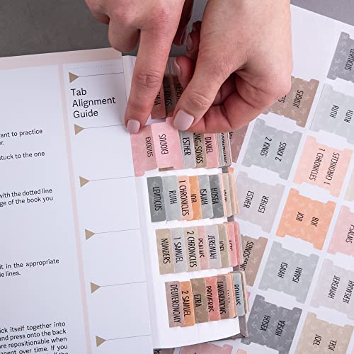 DiverseBee Laminated Bible Tabs (Large Print, Easy to Read), Bible Journaling Supplies, Bible Book Tabs, Christian Gift, 66 Bible Tabs Old and New Testament, Includes 11 Blank Tabs (Earthy) - Image 4
