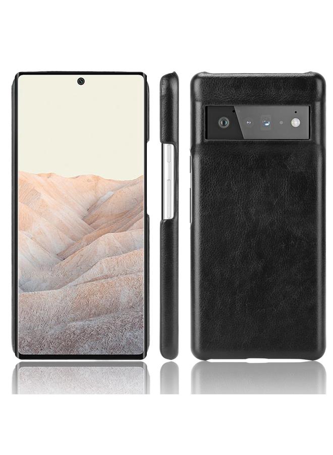 اس-توب جراب لهاتف Google Pixel 6 Pro مقاوم للصدمات مصنوع من مادة الليتشي PC + PU - Image 1