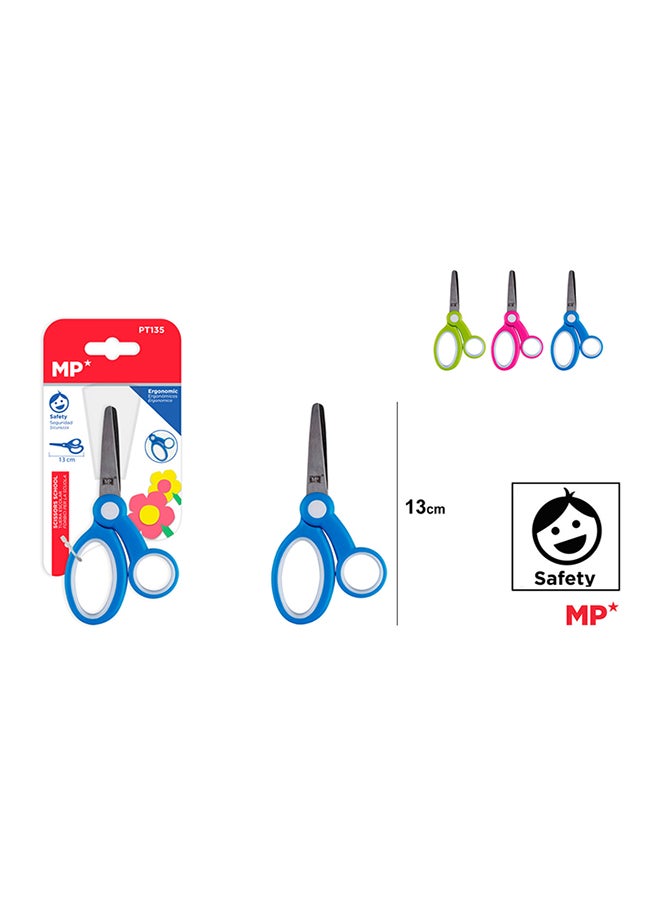 MP مقص مدرسي مريح مقاس 130 مم