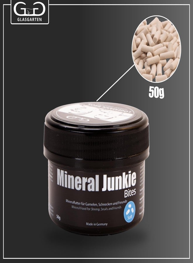 GlasGarten Mineral Junkie Bites (Sticks) for Shrimps, Crayfish, Crabs, Snails (50g) - Image 2