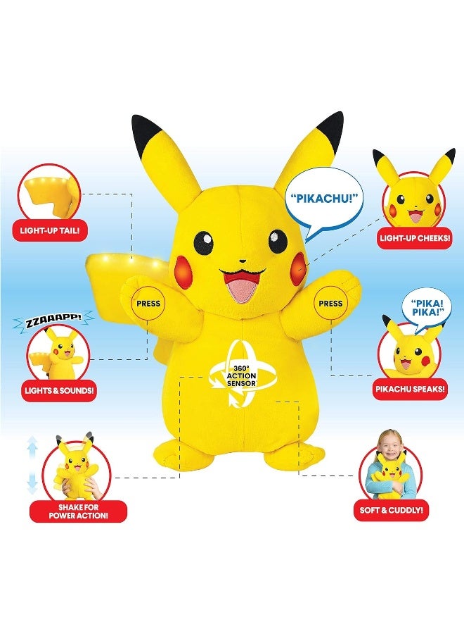 Pokemon Power Action Pikachu, Battery Operated | Interactive Plush Toy | Soft Toy With Sound Effect | Perfect Gift For Kids And Adults - Image 3