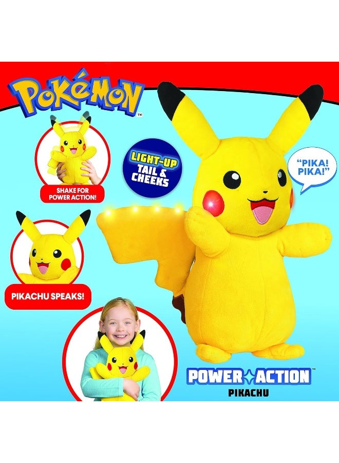 Pokemon Power Action Pikachu, Battery Operated | Interactive Plush Toy | Soft Toy With Sound Effect | Perfect Gift For Kids And Adults - Image 4
