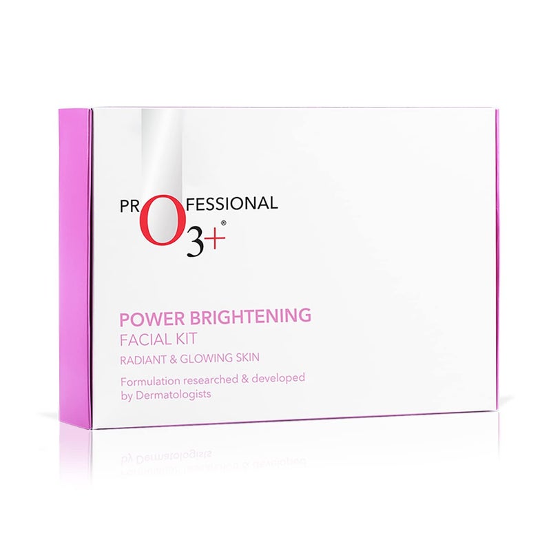 O3 Power Brightening Facial Kit for Radiant Glowing Skin with Green Tea Niacinamide Ideal for All Skin Types Suitable for Men Women 123gm40ml - Image 1