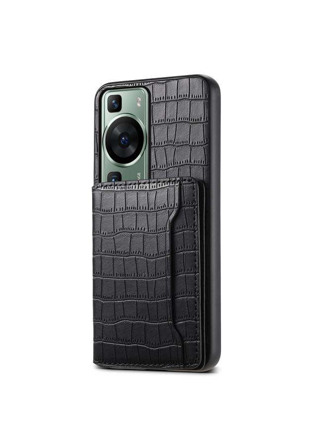 Zaboon Case For Huawei P60 Crocodile Texture Card Bag Design Full Coverage Phone Case - Image 1