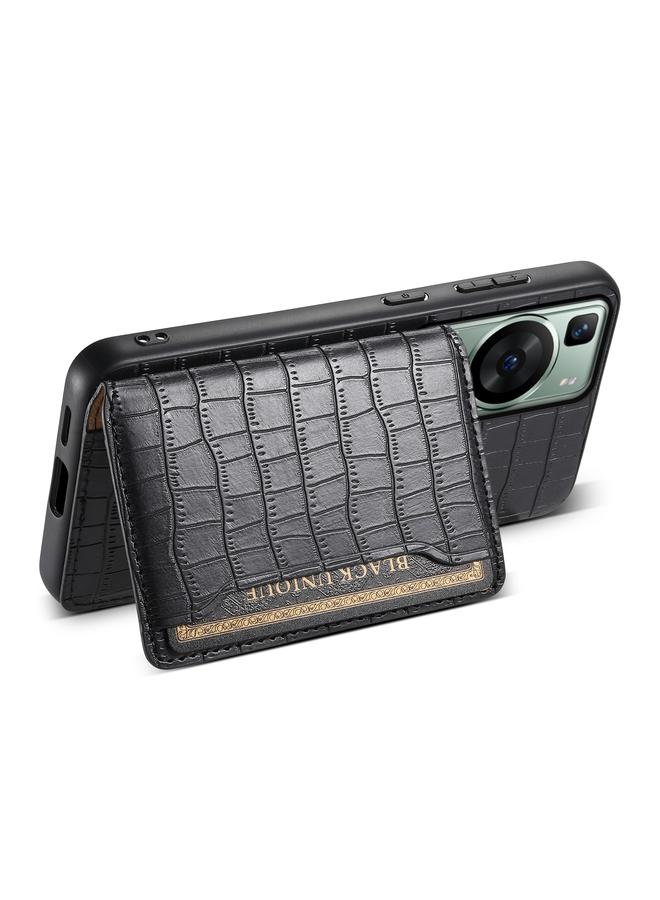 Zaboon Case For Huawei P60 Crocodile Texture Card Bag Design Full Coverage Phone Case - Image 4