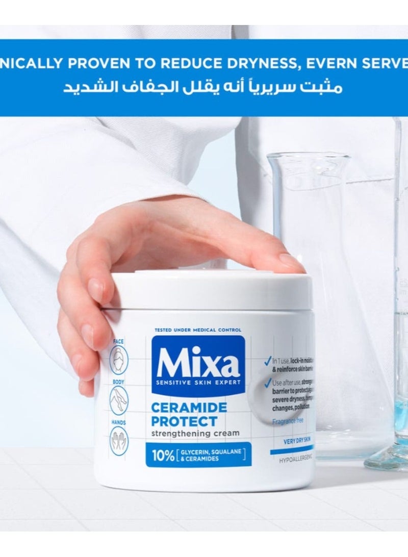 مكسا كريم مرطب للبشرة الجافة بالسيراميد والجلسرين والسكولان من مكسا 400 مل - Image 2