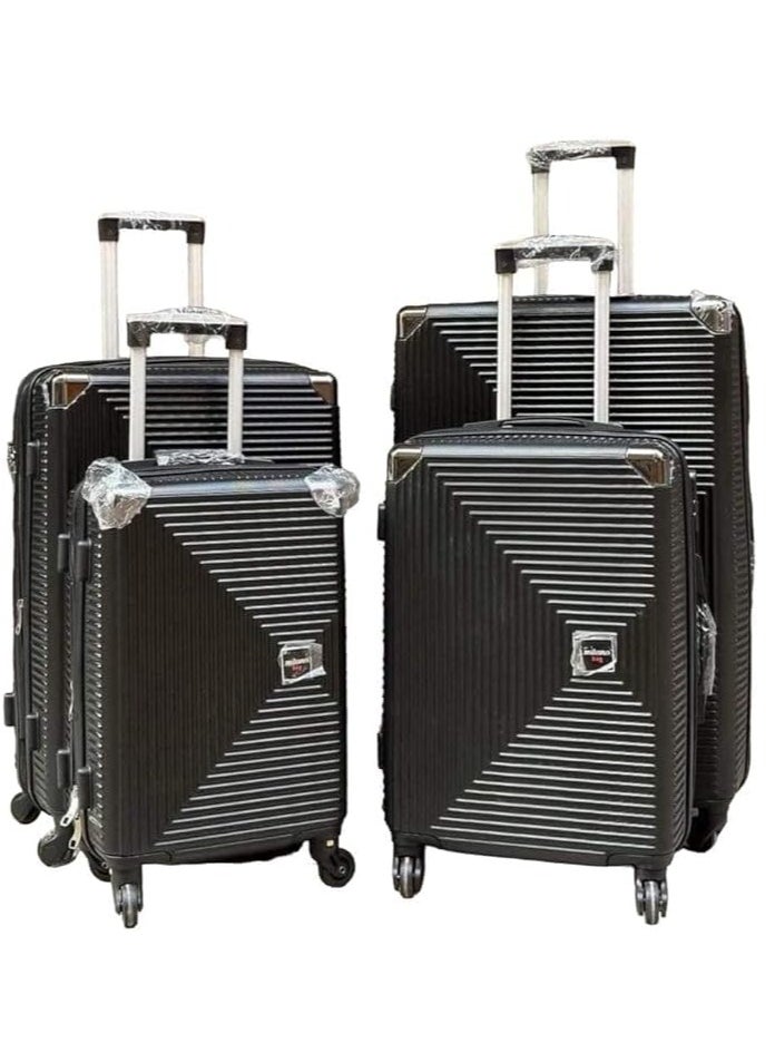 4-Piece Luggage Set – Hard-Shell Spinner Trolley, Handheld Luggage, TSA Lock, 360° Durable Wheels – Black - pzsku/ZB8050A644ECA2AB3E561Z/45/_/1740383572/b46c4c03-8dbf-4b3a-8424-7c53a8aa6e19