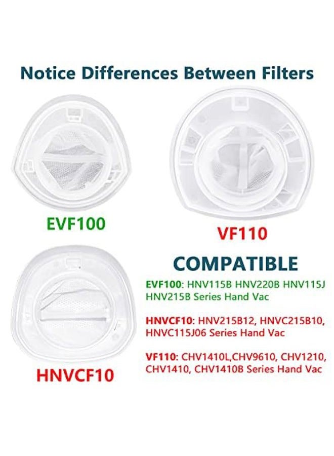 Improvedhand Black & Decker Filter Replacement for EVF100 90590689 Compatible with HNV220B HNV115J HNV215B HNV115B Series Hand Vac Cleaners, 6 Pack - Image 2