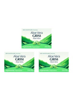 Grisi Aloe Vera Hydrating Soap Bar 35 Oz Pack of 3