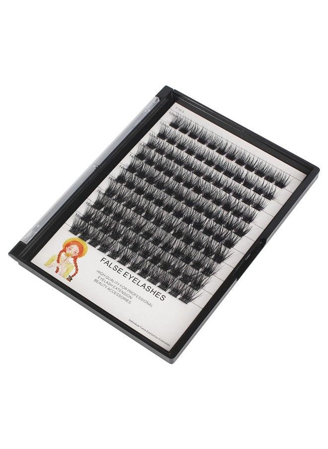 Bodermincer 120 Cluster 121416Mm Mixed Length Wide Cluster Eyelash Extension Natural 3D Russian Volume Faux 3D Effect Glue Bonded Cluster Eyelashes Eyelashes Individual Lashes Makeup (101214Mm Mixed)  - Image 5