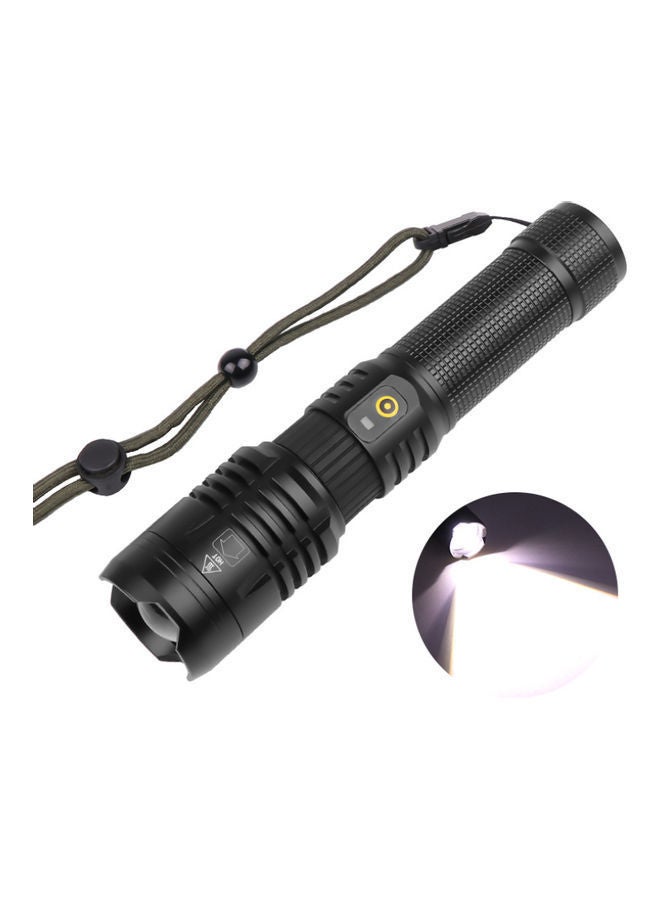 NIBEMINENT USB Charging With Output Zoom Flashlight Black 18x4.5x3.5cm  - Image 4