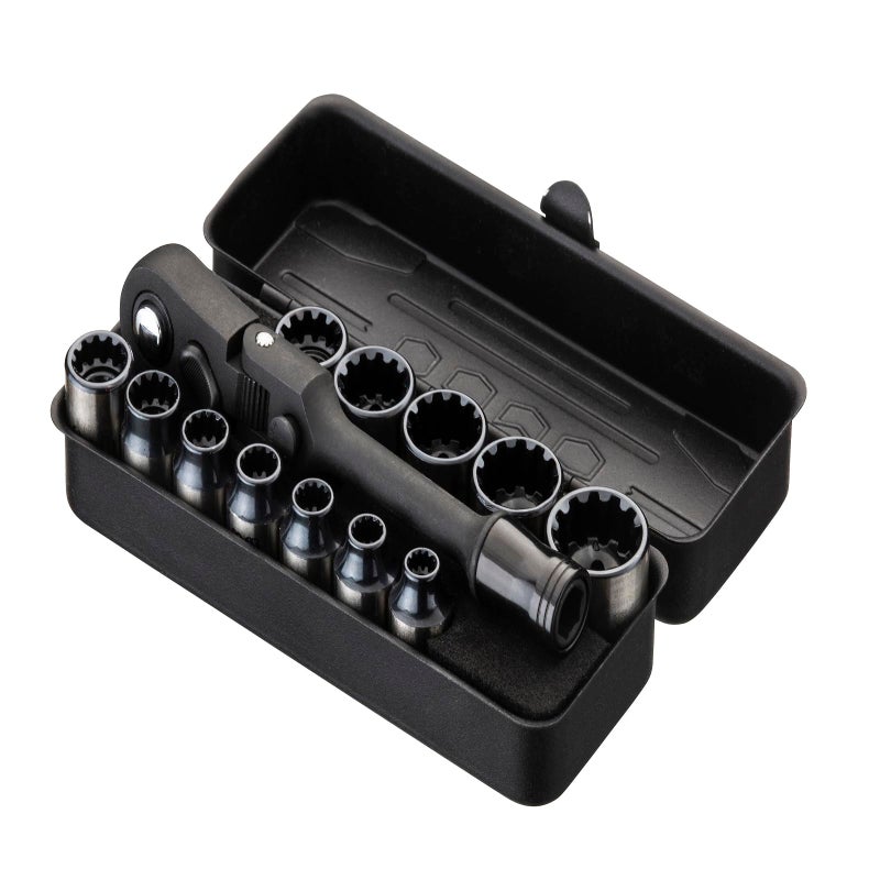 KESI Tool Torx Bit Set 77-Piece, Fully Armed Bits Ratchet Set with 1/4" Dr 29-piece Multi Function Bits Set, 13-Piece 1/4" Dr. Low Profile Socket Set and 35-piece Precision Bits Set - Image 5