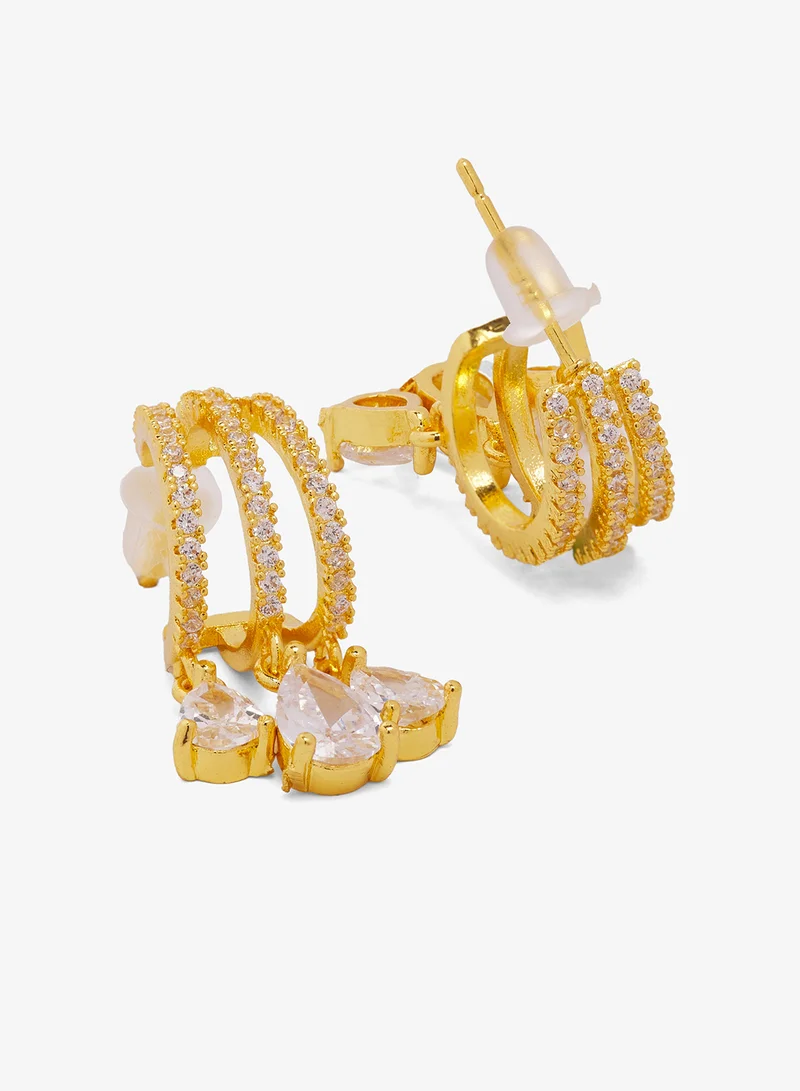 ايلا ليمتد اديشن أقراط سوار مرصعة بالماس الراين