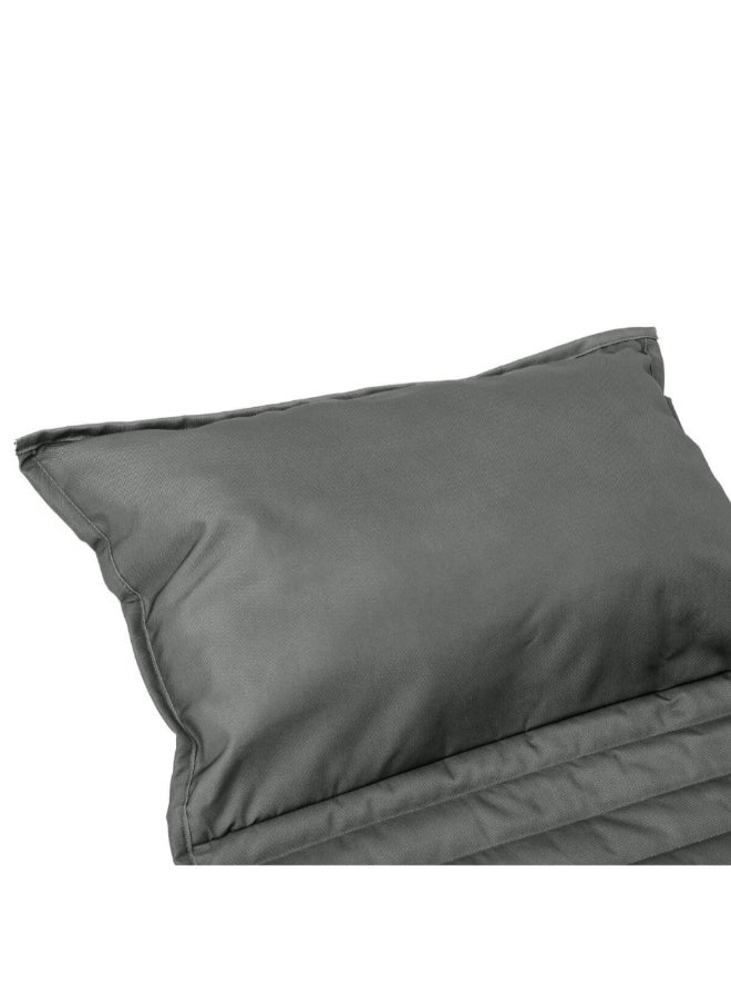 Hesperide Adiya Elegant Padded Roll-Up Lounger Cushion Slate Grey 1.2 x 60 x 180 cm 165197A - Image 3