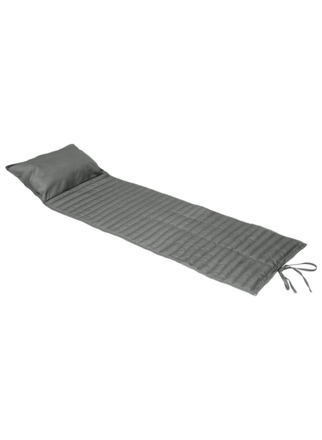 Hesperide Adiya Elegant Padded Roll-Up Lounger Cushion Slate Grey 1.2 x 60 x 180 cm 165197A - Image 1