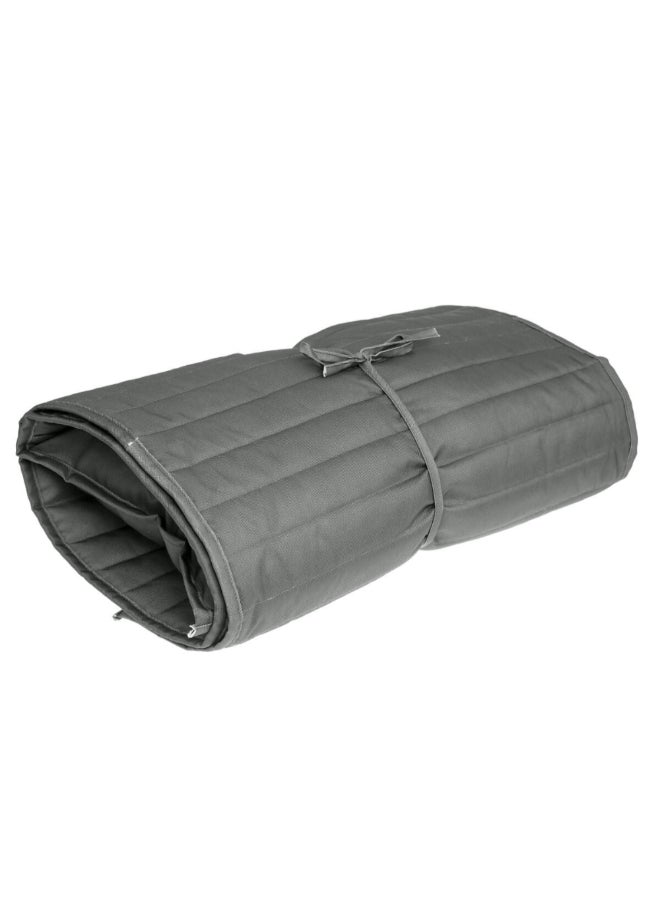 Hesperide Adiya Elegant Padded Roll-Up Lounger Cushion Slate Grey 1.2 x 60 x 180 cm 165197A - Image 2
