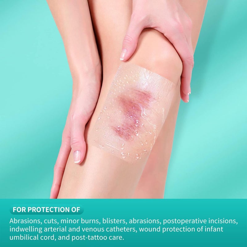 Dimora 50 Packs Transparent Dressing  Calcium Alginate4 x 4 Patches 10 Pack NonStick - Image 4