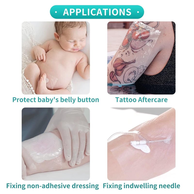 Dimora 50 Packs Transparent Dressing  Calcium Alginate4 x 4 Patches 10 Pack NonStick - Image 3