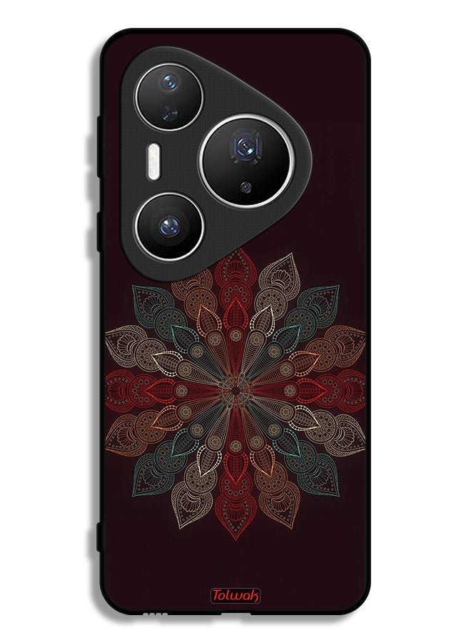 Tolwak Huawei Pura 80 Pro Protective Case Cover Mandala Flower Art - Image 1