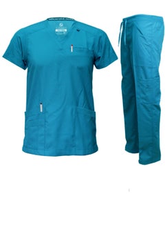 International Uniform L.L.C Premium V Neck Scrubs Medical Uniform Women and Man Scrubs Set Medical Scrubs Top and Pants  - Image 1