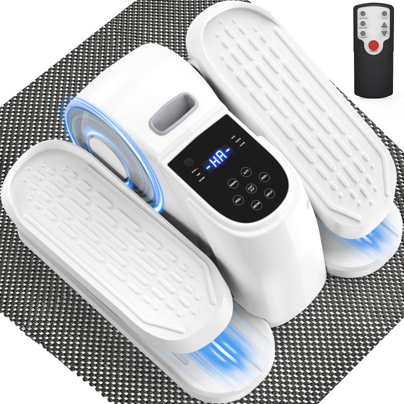 VIVURNÂ® 028 Under Desk Elliptical 12 Speed 5 Modes Motorized Leg Exerciser While Sitting for Seniors As Seen on TV Low Impact Electric Pedal Exerciser with Non-Slip Mat Quiet for Home and Office - Image 1