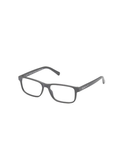 Ga3291 Rectangular Injected Frames For Men Size 55, Matte Grey