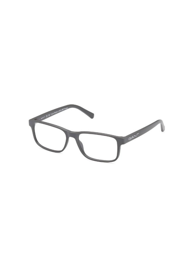 GANT Ga3291 Rectangular Injected Frames For Men Size 55, Matte Grey - Image 1