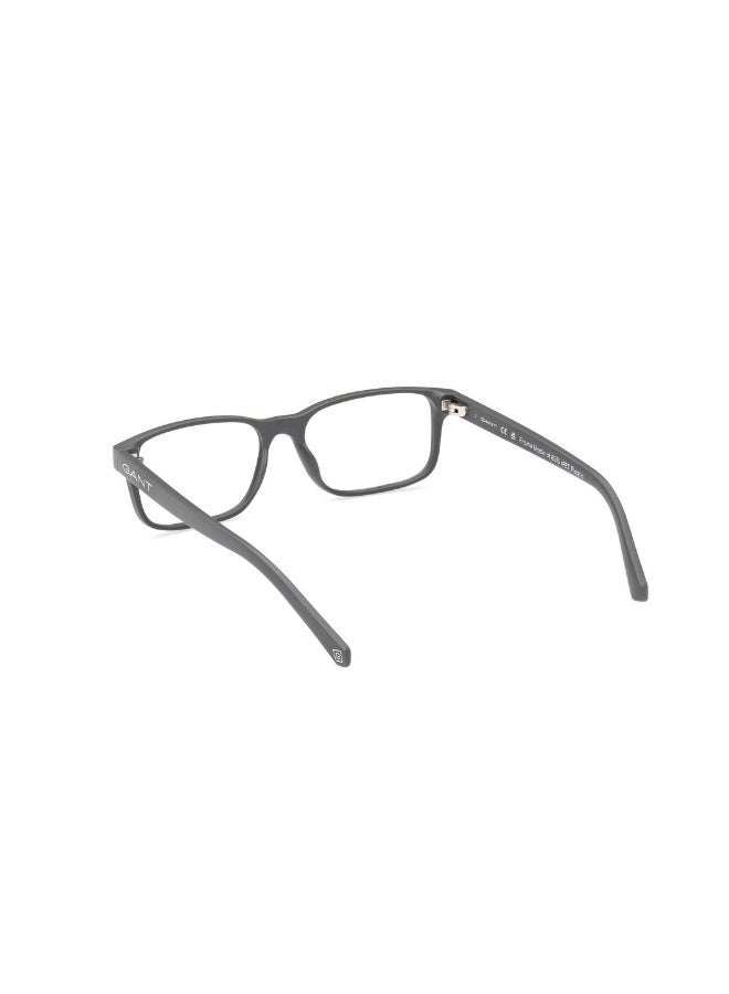 GANT Ga3291 Rectangular Injected Frames For Men Size 55, Matte Grey - Image 3